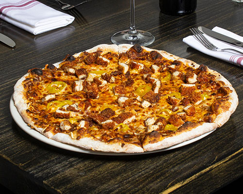 chicken-parm-pizza chicken parmesan pizza